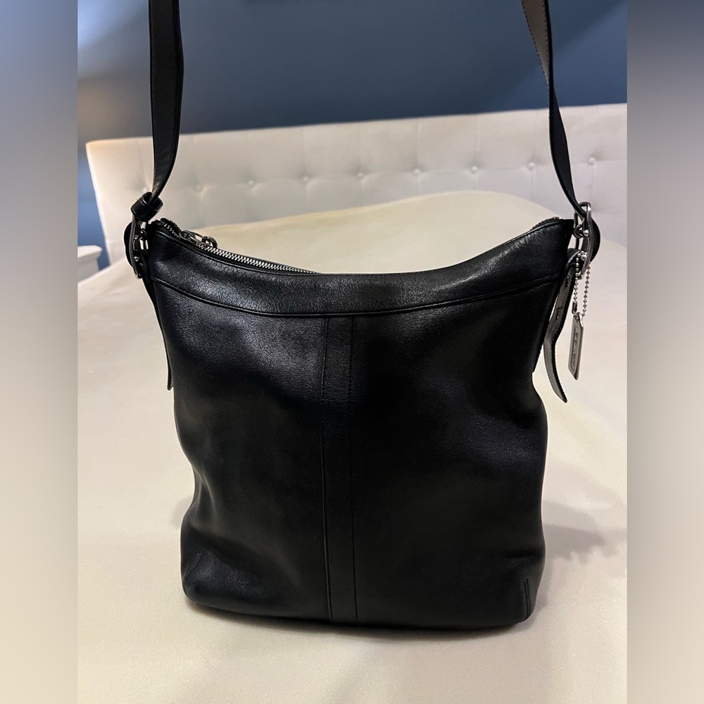 COACH 9188 Authentic Vintage Legacy Soho Hobo Black Leather Crossbody Purse